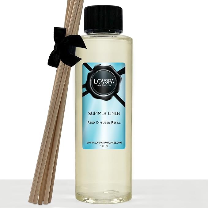 Summer Linen Diffuser Oil - Luxury Essential Oils for Diffuser Refill & Air Freshener Room Spray, product image