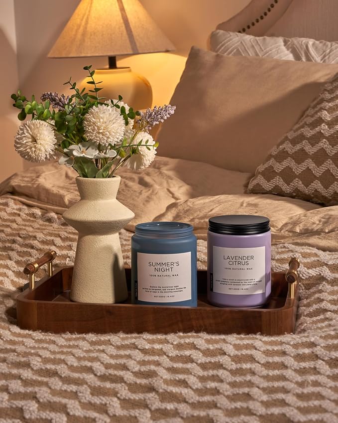 Summer's Night Scented Candles for Home, 19.4oz Large Natural Organic Soy Candles, 110 Hours Long Lasting, alternate product