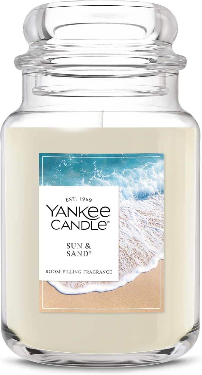 Sun & Sand, Scented Candle, 22oz Large Jar with up to 150 Hour Burn Time, Giftable, product image