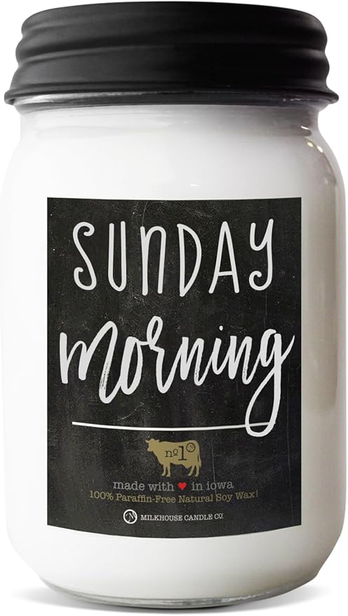 Sunday Morning - 13oz Beeswax and Soy Candles - Farmhouse Collection - 100% Natural, product image