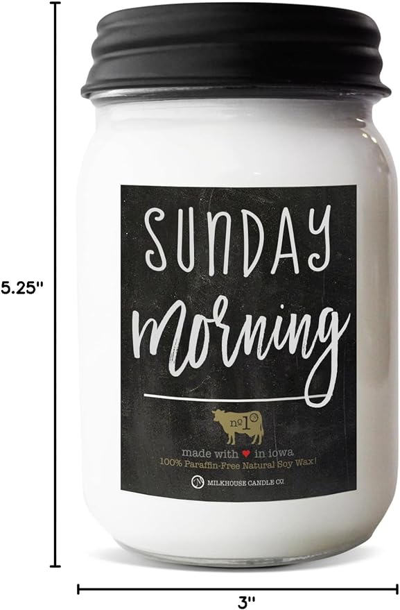 Sunday Morning - 13oz Beeswax and Soy Candles - Farmhouse Collection - 100% Natural, alternate product view 9