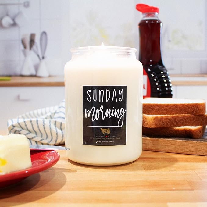 Sunday Morning - 26oz Beeswax and Soy Candles - Farmhouse Collection - 100% Natural, alternate product view 2