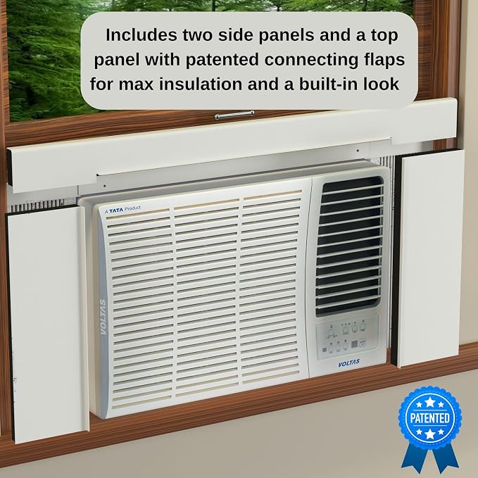 Surround Insulation Side Panels White for Window AC Unit Indoor Air Conditioner Cover for Winter and Summer, alternate