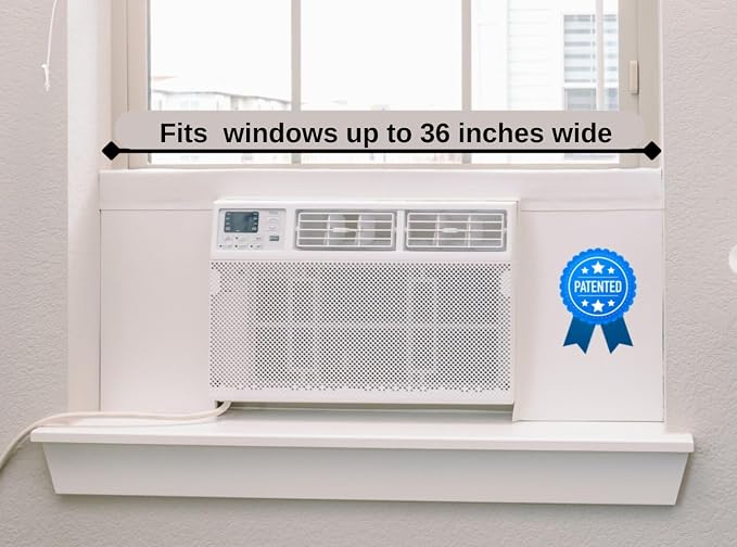 Surround Insulation Side Panels White for Window AC Unit Indoor Air Conditioner Cover for Winter and Summer, alternate
