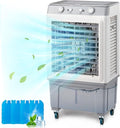 Swamp Cooler, 2353CFM Evaporative Air Cooler with 8-Gal Tank, 1H Timer, 90° Oscillation, Portable Cooling Fan w/Scroll