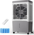 Swamp Cooler, 2800 CFM Evaporative Air Cooler with 7 Gal Water Tank, 4 Ice Packs, Remote, 12 H Timer, 120° Oscillation