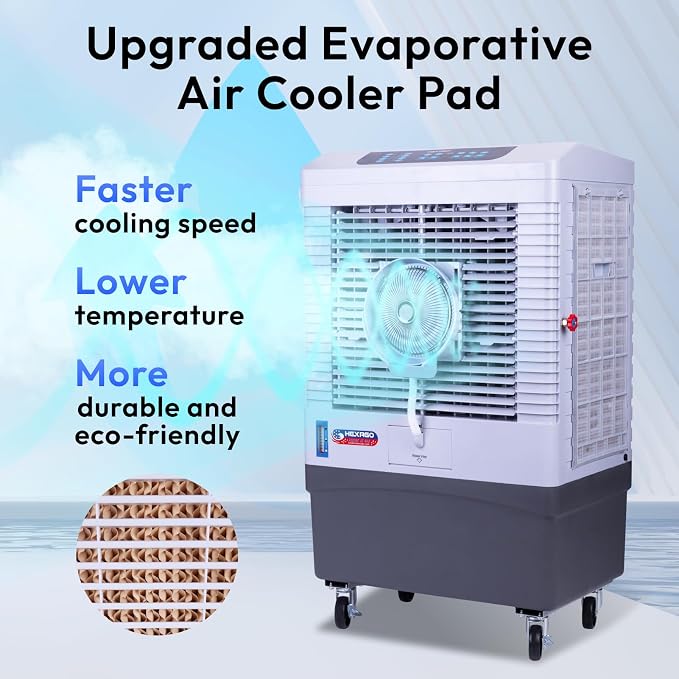 Swamp Cooler, 5000 CFM Evaporative Air Cooler with Mist, 3-Speed, Remote Control, 15H Timer, 13.2 Gallon, Water Shortage