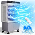 Swamp Cooler Air Conditioner, Evaporative Air Cooler with 5.3 Gallon Water Tank, 4 Ice Box, Remote, 12H Timer