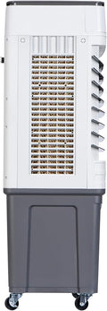 Swamp Cooler Air Conditioner with 11.2 Gal Water Tank, 37 Inch Evaporative Air Cooler With 3 Speeds,2 Modes, Led Light,Remote
