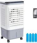 Swamp Cooler with Remote & 12H Timer, 461CFM Evaporative Air Cooler w/ 5 Gal Water Tank, Portable 3-IN-1 Air Conditioner for