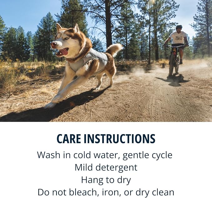 Swamp Cooler Zip Dog Vest, Evaporative Cooling for Hot Weather, Biolumin Blue, X-Large, alternate product view 7