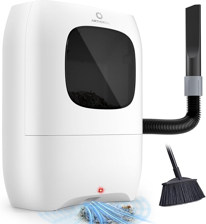 T1 Touchless Vacuum Automatic Dustpan with 2 Operation Modes - Ultra Fast & Powerful Corded Canister Vacuum for Sweeping