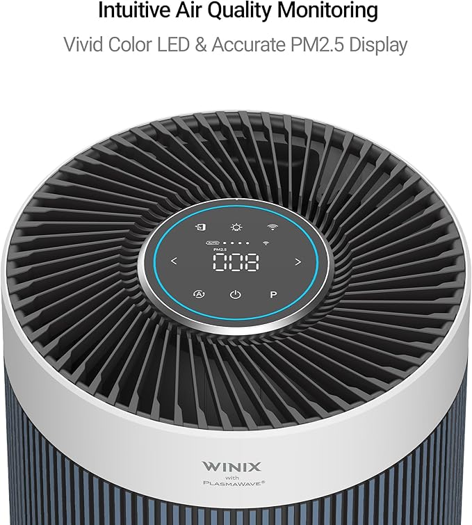 T830 Air Purifier for Home Extra Large Room Up to 1968 Ft2 in 1 Hr With Smart Wi-Fi, Air Quality Monitor, True, alternate