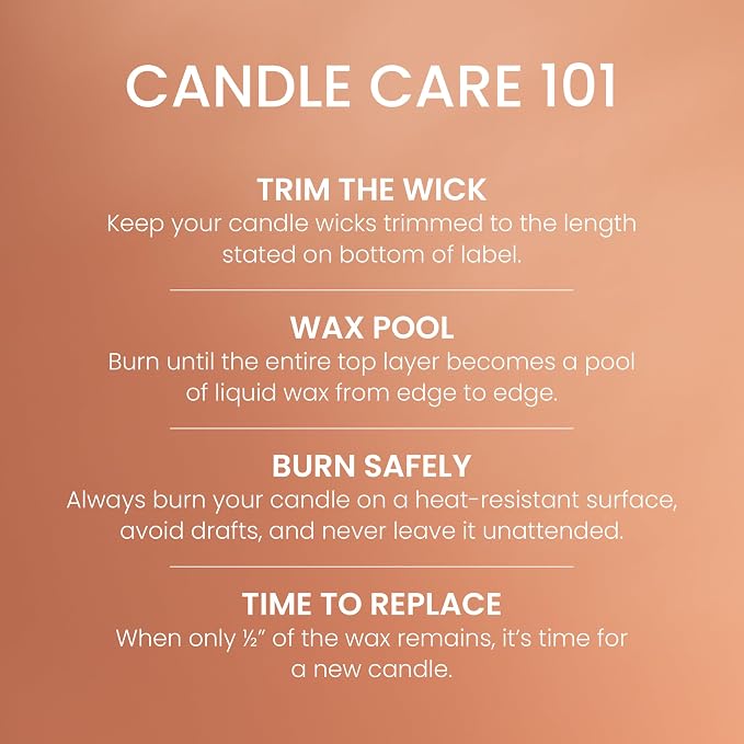 Tangerine & Vanilla, Scented Candle, 22oz Large Jar with up to 150 Hour Burn Time, Giftable 22oz, alternate product view 4