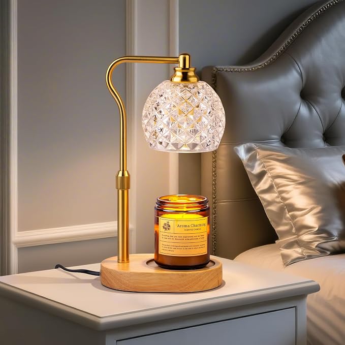 TantaScent Electric Candle Warmer Lamp in Vintage Birdcage Design with Timer – Scented Jar Candle Melter for Home, product