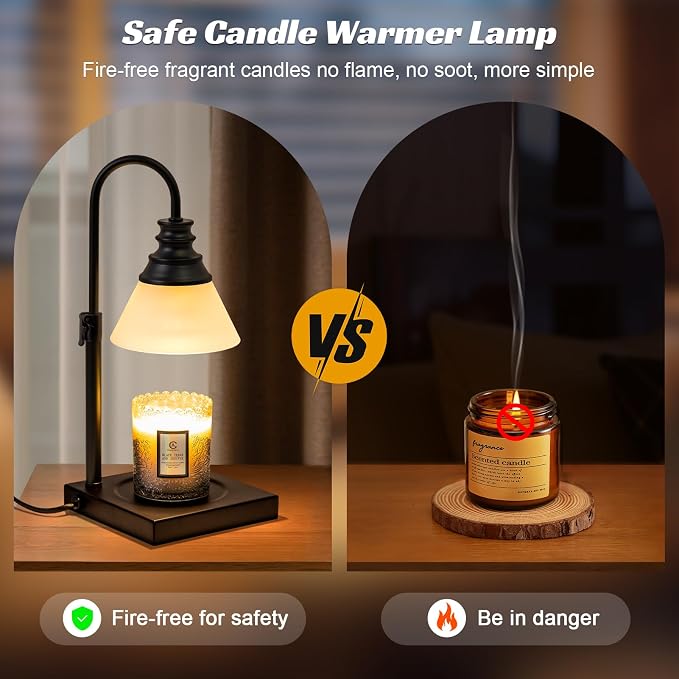 TantaScent Electric Candle Warmer Lamp in Vintage Birdcage Design with Timer – Scented Jar Candle Melter for Home, alternate