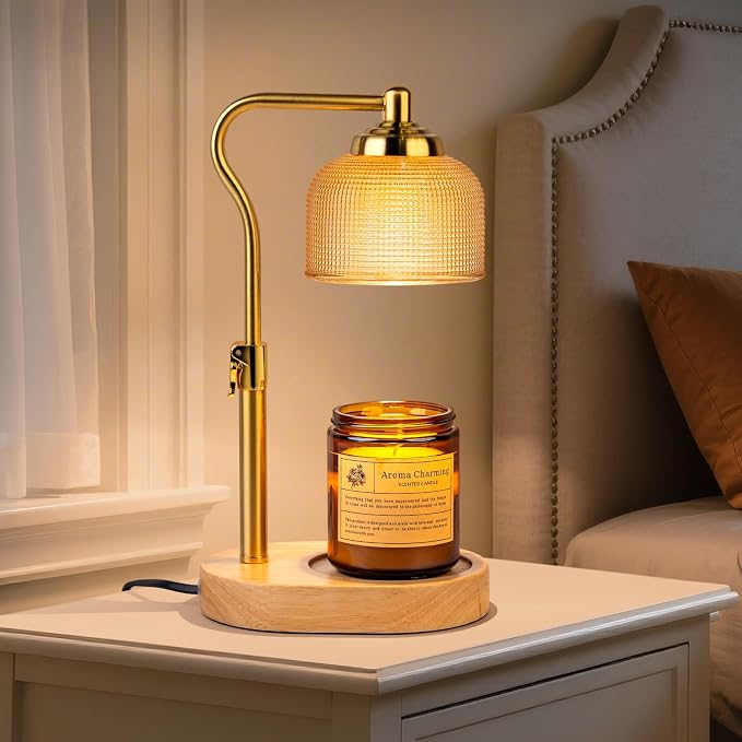 TantaScent Electric Candle Warmer Lamp in Vintage Birdcage Design with Timer – Scented Jar Candle Melter for Home, product