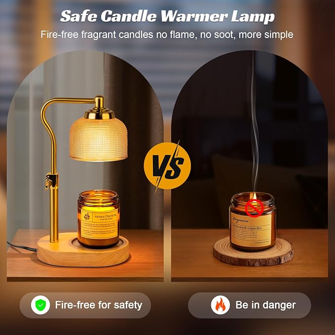 TantaScent Electric Candle Warmer Lamp in Vintage Birdcage Design with Timer – Scented Jar Candle Melter for Home, alternate