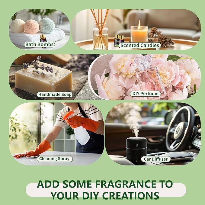 Tea Tree 20 Pcs Pure Essential Oil Gift Set, for Diffuser, Humidifiers, fabric comfort, Massage, alternate product view 6