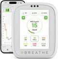 tech Airmonitor Plus: Smart Air Quality Monitor Indoor - 8-in-1 CO2 Meter, Formaldehyde Detector, VOC Meter, PM1/2.5/10