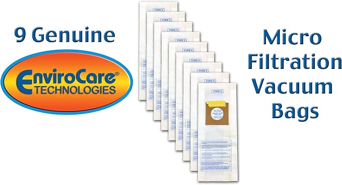 Technologies Replacement Micro Filtration Vacuum Bags Made to Fit Windtunnel Upright Type Y 9 pack 9 pack 8.5