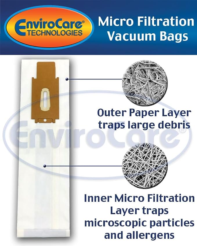 Technologies Replacement Micro Filtration Vacuum Cleaner Bags made to fit Oreck Type CC, XL., alternate product view 2