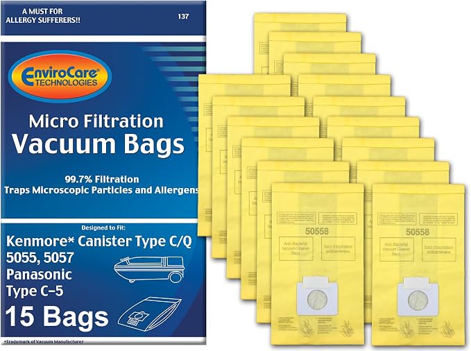 Technologies Replacement Vacuum Bags Compatible with Canister Type C/Q., product image