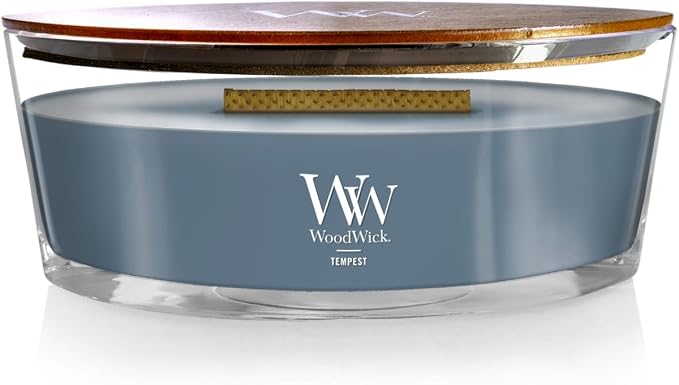 Tempest Gifts for Women and Men, 16 oz Ellipse Candle with Crackling Wick, product image