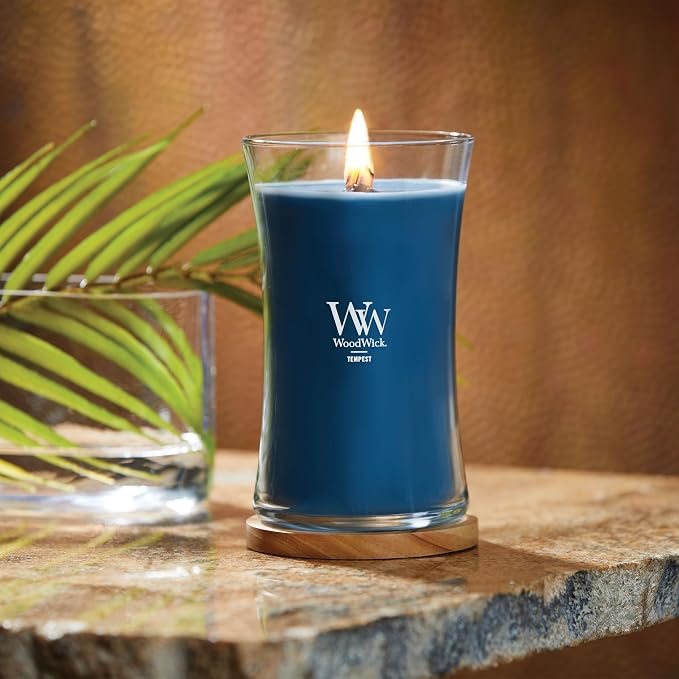 Tempest Gifts for Women and Men, 21.5 oz Large Hourglass Candle with Crackling Wick, alternate product view 4