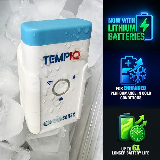 TEMPIQ Remote WiFi Temperature & Humidity Sensor - App Integration, Alerts, Helps Monitor 2nd Home, AirBnb, RV, alternate