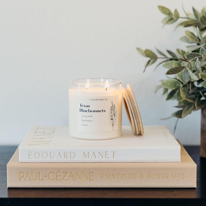 . Texas Bluebonnets 2 Wick Scented Candle - 37 Hour Burn - Luxury made from natural materials Soy Wax Candles, alternate