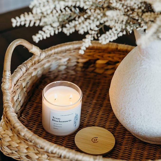 . Texas Bluebonnets 2 Wick Scented Candle - 37 Hour Burn - Luxury made from natural materials Soy Wax Candles, alternate