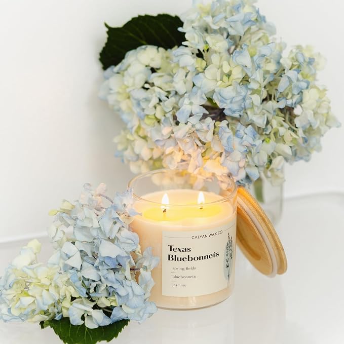 . Texas Bluebonnets 2 Wick Scented Candle - 37 Hour Burn - Luxury made from natural materials Soy Wax Candles, alternate