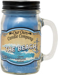 The Beach Scented Mason Jar Candle, 100 Hour Burn Time, 13 Ounces, product image