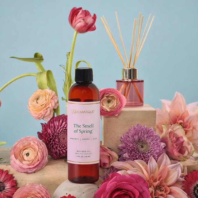 The Smell of Spring Diffuser Oil – 4 fl oz Floral Reed Diffuser Refill, Hyacinth, Jasmine & Rose Home Fragrance, alternate