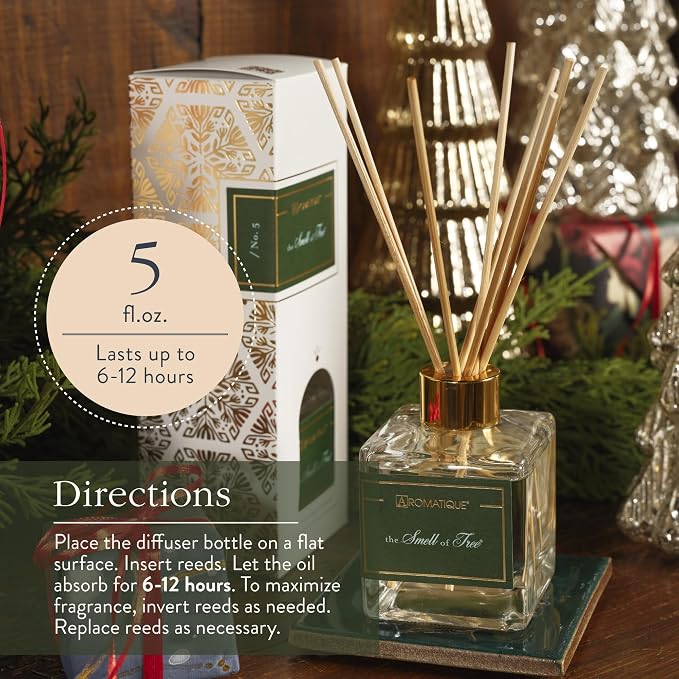 The Smell of Tree Reed Diffuser Set - Fall Scented Home Fragrance with Pine, Cedarleaf, Fir Balsam, Bayleaf, Clove, alternate