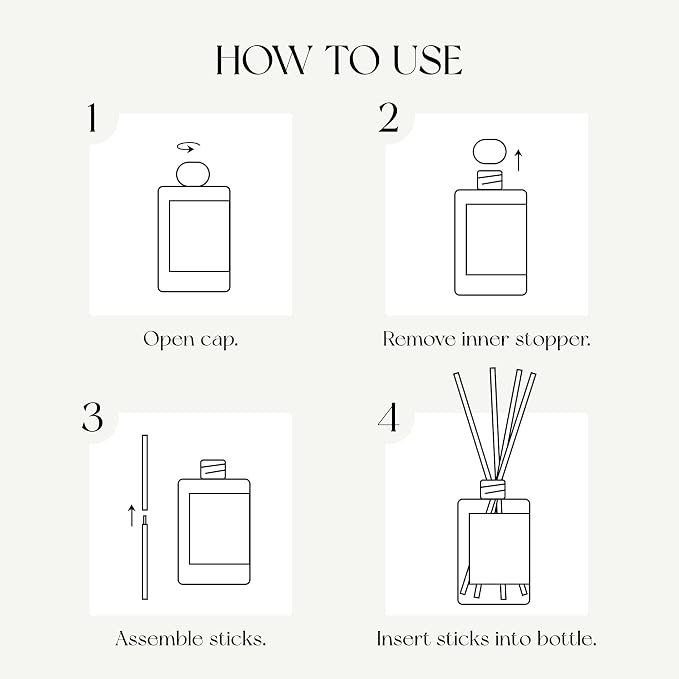 The Yulong Scent Reed Diffuser Refill Set 13.53 fl oz with 6 Sticks, 【Comfortable to Breathe】 Luxury Natural Long Lasting