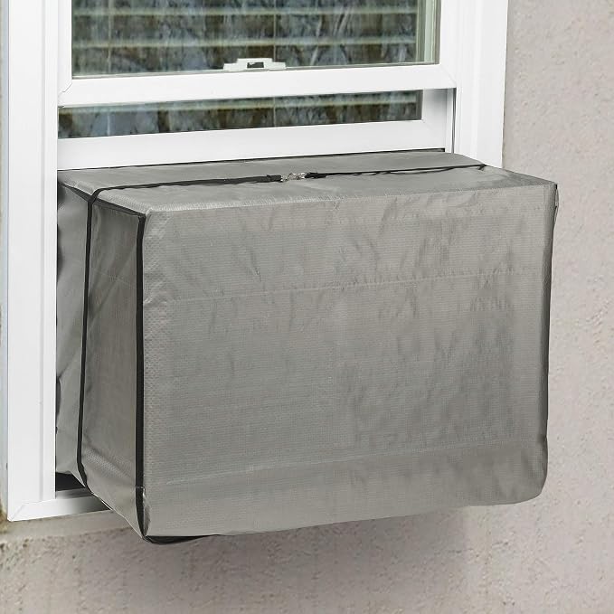 AC2H Air Conditioner Cover, 18 by 27 by 16-Inch, Silver, alternate product view 2