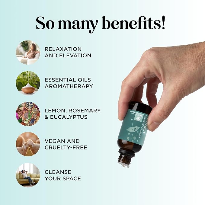Thieves Myth Essential Oil Blend - Purification Essential Oil Blend for Diffuser of Undiluted Cinnamon Eucalyptus Lemon