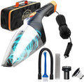 Car Vacuum Cleaner 2.0, Portable Handheld Mini Vacuums Cleaner W/ 16ft Cord, LED Light, Bag, & Attachments- Small