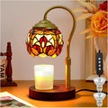 Tiffany Style Candle Warmer Lamp with Timer, Dimmable Stained Glass Candle Lamp Warmer, product image