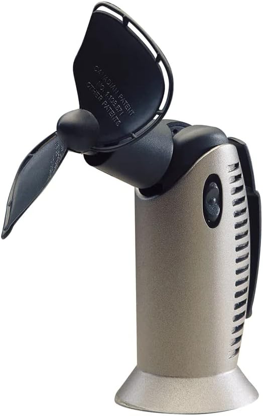 Tiny Tornado II. Heavy Duty Handheld Fan. Standing Option. Built to Last., Titanium, Small, product image