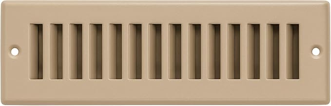 Toe Kick Vent Cover 2" x 10" Duct Opening, Brown Cabinet Toe Kick Register Grille, Steel Air Vent Grate for
