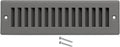 Toe Kick Vent Cover 2" x 12" Duct Opening, Grey Cabinet Toe Kick Register Grille, Steel Air Vent Grate for