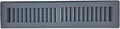Toe Kick Vent Cover 4" x 12" Duct Opening, Grey Cabinet Toe Kick Register Grille, Steel Air Vent Grate for