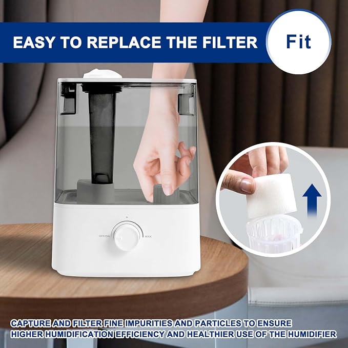 Top-Fill Humidifier Replacement Filter Compatible with Dual150 Dual200S Classic160 Classic300(S) LV600S LV600HH