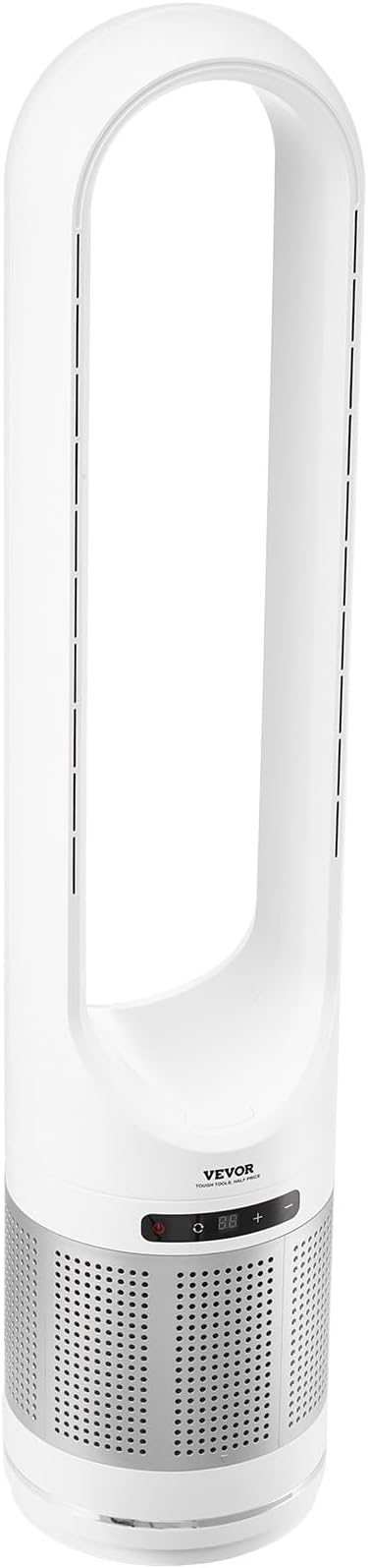 Tower Fan Bladeless, 15.4ft/s Velocity Floor Fan that Blows Cold Air, 80° Oscillating 8-Speed Fans, 8H Timer, Standing Fans