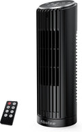 Tower Fan for Bedroom, 23ft/s Desk Fan with Remote, 70° Oscillating Desk Fan, 4 Speeds, 4 Modes,12Timer, 13'' Bladeless