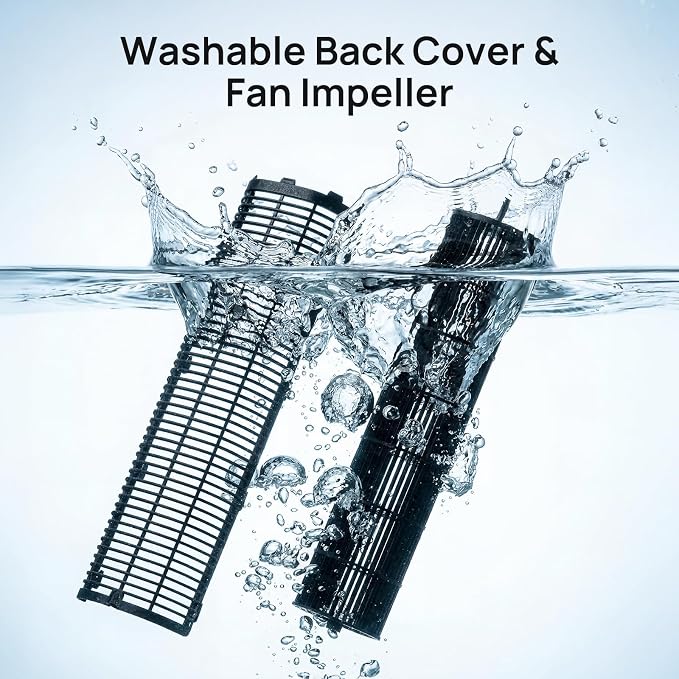 Tower Fan for Bedroom, 39dB Quiet Floor Fan with 6 Speeds, 4 Modes, Remote, 90° Oscillation & 12H Timer 37" Standing Fan for