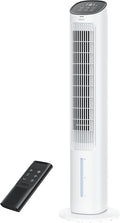 Tower Fan for Bedroom, 40" Evaporative Air Cooler, Cooling Fans That Blow Cold Air with 80° Oscillating, Removable Water